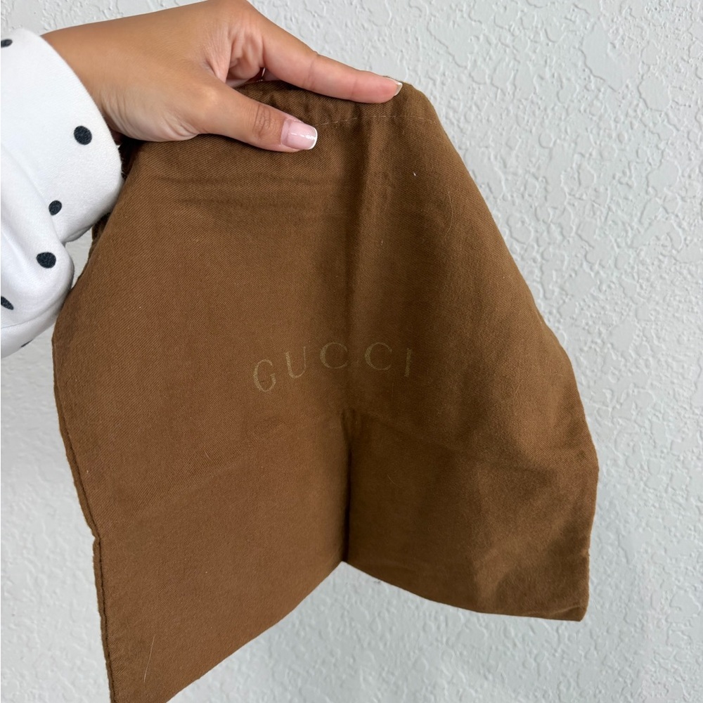 Gucci Brown Logo Dust Pouch